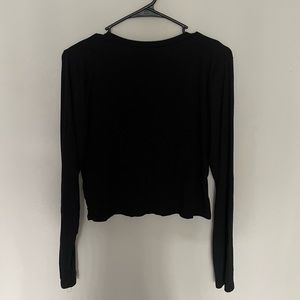 Embroidered Black Long Sleeve